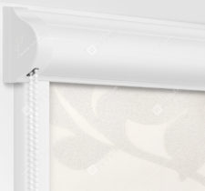 Рулонные кассетные шторы УНИ - Ажур белый