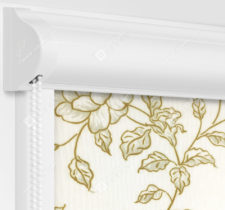 Рулонные кассетные шторы УНИ - Китайская роза коричневый