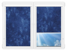 Рулонные кассетные шторы УНИ - Клаудиа-индиго