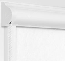 Рулонные кассетные шторы УНИ - Металлик белый