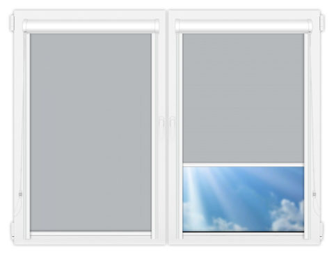 Рулонные кассетные шторы УНИ - Мюнхен-блэкаут-53 на пластиковые окна