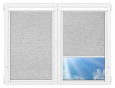 Рулонные кассетные шторы УНИ - Валенсия-белый