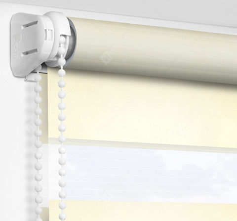 Рулонные шторы День-Ночь - Неаполь кремовый 91