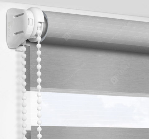 Рулонные шторы День-Ночь - Неаполь светло-серый 96