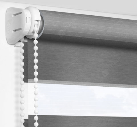 Рулонные шторы День-Ночь - Неаполь темно-серый 97