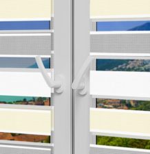 Рулонные шторы День-Ночь - Салерно 24 на пластиковые окна