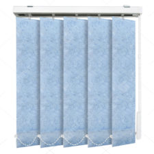 Вертикальные тканевые жалюзи Шёлк морозно-голубой 4137