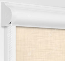 Рулонные кассетные шторы УНИ - Анже блэкаут кремовый