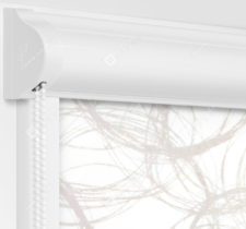 Рулонные кассетные шторы УНИ - Эклипс бежевый