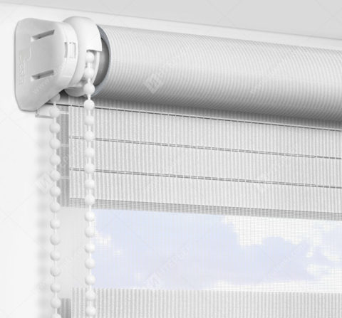 Рулонные шторы День-Ночь - Лигурия светло-серый 2212