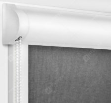Рулонные кассетные шторы УНИ - Карина темно-серый