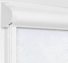 Рулонные кассетные шторы УНИ - Форио белый на пластиковые окна