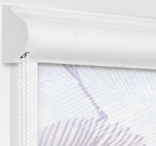 Рулонные кассетные шторы УНИ - Форио сиреневый на пластиковые окна