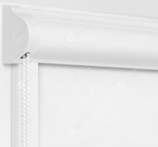 Рулонные кассетные шторы УНИ - Кейптаун фр белый на пластиковые окна