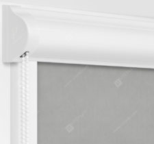 Рулонные кассетные шторы УНИ - Кейптаун фр светло-серый на пластиковые окна