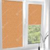 Рулонные кассетные шторы УНИ - Лейси оранжевый на пластиковые окна