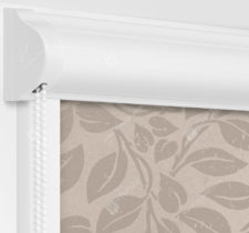 Рулонные кассетные шторы УНИ - Лейси серый на пластиковые окна