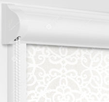 Рулонные кассетные шторы УНИ - Риано белый на пластиковые окна