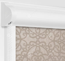 Рулонные кассетные шторы УНИ - Риано кофейный на пластиковые окна