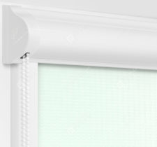 Рулонные кассетные шторы УНИ - Севилья мятный на пластиковые окна