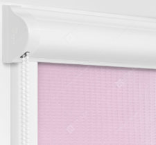 Рулонные кассетные шторы УНИ - Севилья розовый на пластиковые окна