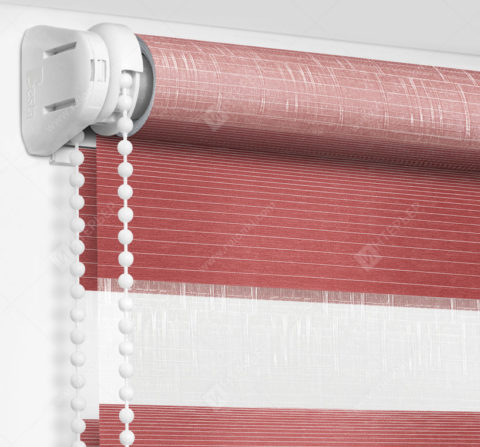 Рулонные шторы День-Ночь - Модена бордовый 79