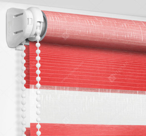 Рулонные шторы День-Ночь - Модена красный 78
