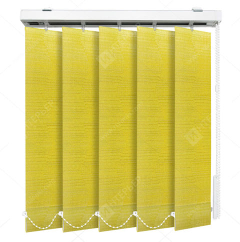 Вертикальные тканевые жалюзи Бруклин желтый