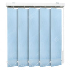 Вертикальные тканевые жалюзи Флора голубой