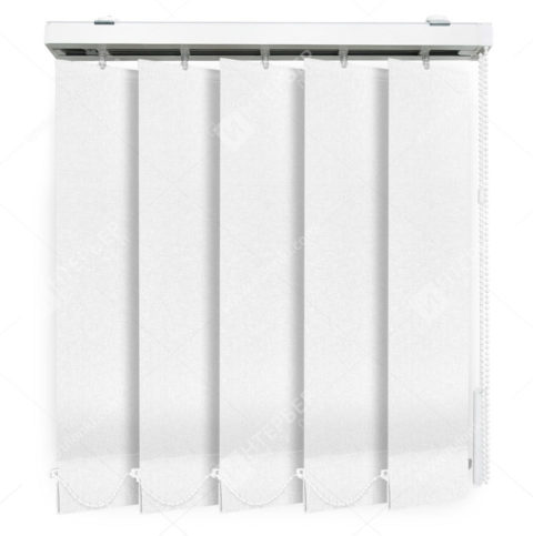 Вертикальные тканевые жалюзи Мадагаскар белый