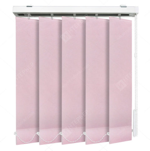 Вертикальные тканевые жалюзи Мадагаскар розовый