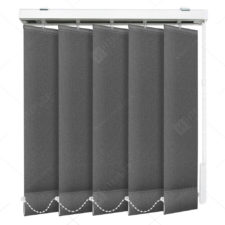 Вертикальные тканевые жалюзи Мадагаскар темно-серый