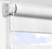 Рулонные шторы День-Ночь - Бергамо белоснежный