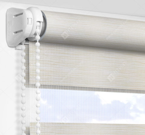 Рулонные шторы День-Ночь - Бергамо светло-бежевый