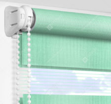 Рулонные шторы День-Ночь - Делия светло-бирюзовый