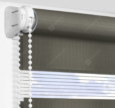 Рулонные шторы День-Ночь - Делия темно-коричневый