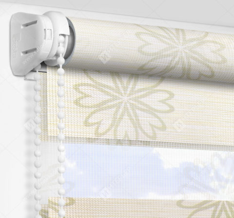 Рулонные шторы День-Ночь - Камино зеленый