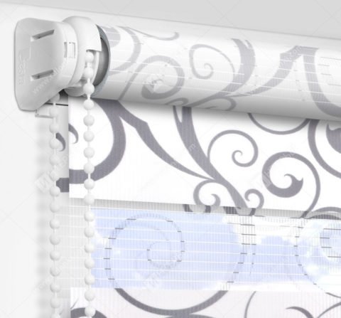 Рулонные шторы День-Ночь - Мариано серый