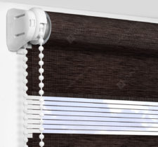 Рулонные шторы День-Ночь - Равелло шоколад
