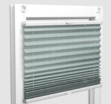 Шторы Плиссе - Бароло перл бирюзовый на пластиковые окна