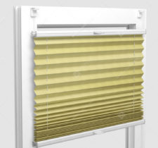 Шторы Плиссе - Бароло перл желтый на пластиковые окна