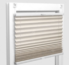 Шторы Плиссе - Флаер перл молочный на пластиковые окна