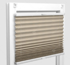 Шторы Плиссе - Флаер перл песочный на пластиковые окна