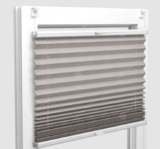 Шторы Плиссе - Флаер перл светло-серый на пластиковые окна