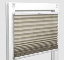 Шторы Плиссе - Гарда перл песочный на пластиковые окна