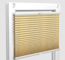 Шторы Плиссе - Капри желтый на пластиковые окна