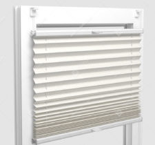 Шторы Плиссе - Корона молочный на пластиковые окна