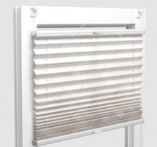 Шторы Плиссе - Краш молочный на пластиковые окна