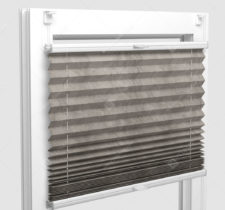 Шторы Плиссе - Краш серый на пластиковые окна