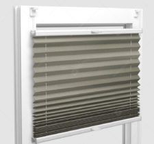 Шторы Плиссе - Шайн светло-зеленый на пластиковые окна